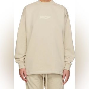 Essential oatmeal color hoodie (unisex)